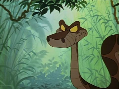 Jungle Book Snake, Kaa Jungle Book, Kaa The Snake, Cat Detective, Jungle Book 1967, Twst Oc, Evil Quotes, Snake Images, Disney Movie Art