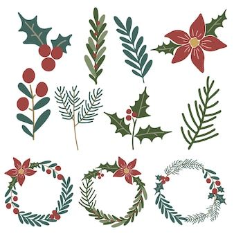 Winter Watercolors, Christmas Leaf, Christmas Fern, Wreath Vector, Christmas Foliage, Christmas Leaves, Leaf Outline, Christmas Gifts To Make, Winter Window