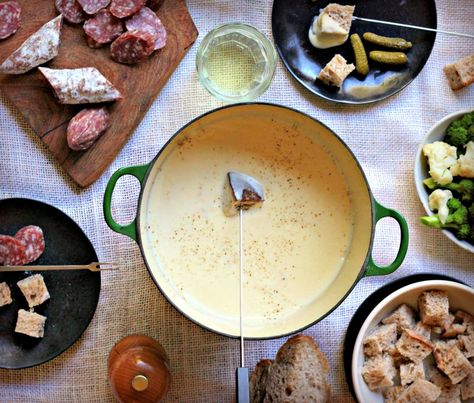 It's hard to resist anything as warm and comforting as a cauldron of melted cheese, but that Alpine favorite, cheese fondue, is ready for a delicious update. (Lynda Balslev for Taste Food) Swiss Fondue, Fondue Party, Fondue Recipes, Winter Dishes, Butter Toffee, National Dish, Creamy Cheese, Food Tasting, The Alps