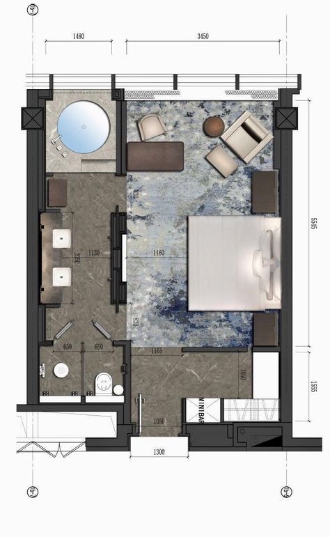 Hotel Room Design Bedrooms, Hotel Suite Floor Plan, Master Suite Floor Plan, Suite Room Hotel, Hotel Room Plan, Hotel Room Design Plan, Hotel Floor Plan, Luxury Bathroom Master Baths, Bathroom Plan