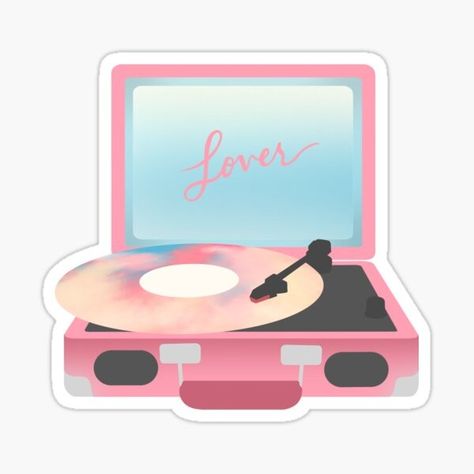 Taylor Swift Lover Vinyl, Lover Vinyl, Taylor Swift Stickers, Taylor Swift Lover, Lover Sticker, Stickers For Sale, Record Player, Cassette Tapes, Jane Austen