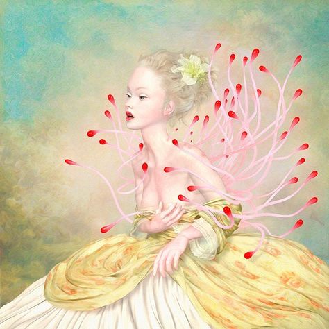 AFFLICTION BY RAY CAESAR Folklore Monsters, Modern Character Design, Sofia Bonati, Ray Caesar, Surrealist Painting, Amazing Digital Art, Low Brow Art, Dark Gothic Art, Brow Art