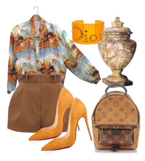 "mellow | m" by madisondisanto ❤ liked on Polyvore featuring Versace, Christian Louboutin, Christian Dior and Louis Vuitton Never Full Louis Vuitton Outfits, Loui Vuttion Outfits, Louis Vuttion Outfit Women, Louis Vuitton Summer Outfit, Louis Vuitton Polyvore Outfits, Best Fall Outfits, Casual Date Nights, Modeling Outfits, Outfit Layout