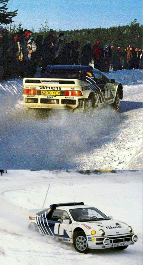 Stig Blomqvist, 1986 Sweden Rally, Ford RS 200 Group B Ford Rs200, Rally Car Racing, Ford Rs, Rs 200, Rally Cars, Rallying, Rally Car, Subaru, Peugeot