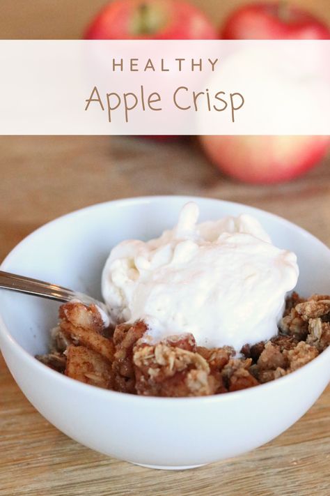 Healthy Apple Crisp With Almond Flour Light Apple Crisp Recipe, Light Apple Desserts, Dessert Cobbler, Spark Recipes, Desserts Nutella, Apple Crisp Recipe Healthy, Desserts Apple, Dessert Fall, Dessert Thanksgiving