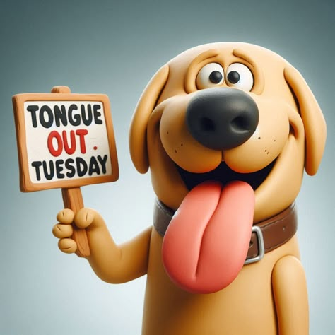 Tongue out Tuesday Tongue Out Tuesday, Cute Good Morning Quotes, Fun Dog, Cute Good Morning, Good Morning Images, Morning Images, Dog Art, I Love Dogs, Morning Quotes