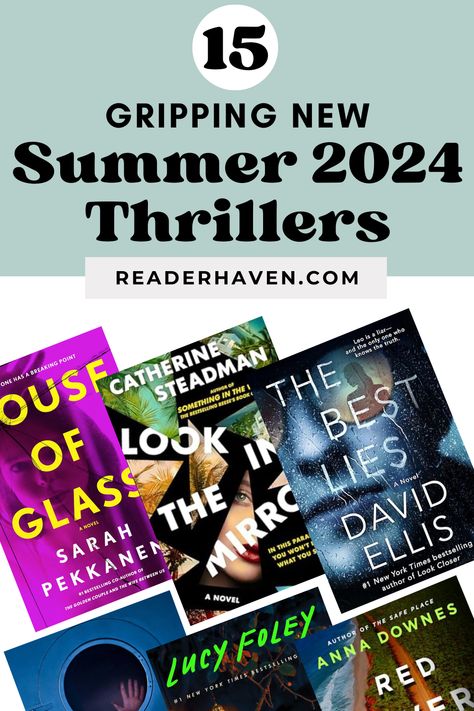 Say hello to hot thriller summer! This summer is jam-packed with exciting new mystery and thriller releases, from action-packed psychological thrillers to emotionally-charged mysteries. Below, I’m sharing some of the most-anticipated new summer 2024 mystery books and thrillers! Best Mystery Novels, Best Thriller Books, Good Thriller Books, 2024 Books, Big Books, Thriller Novels, Winter Reads, Fantasy Books To Read, Summer Books