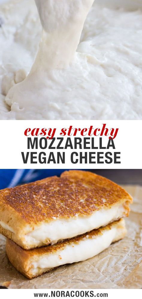 Dairy Free Mozzarella Cheese, Vegan Cheese Recipe, Lasagna Pizza, Lasagna Vegan, Vegan Mozzarella Cheese, Nora Cooks, Vegan Cheese Recipes, Cheese Lasagna, Vegan Mozzarella