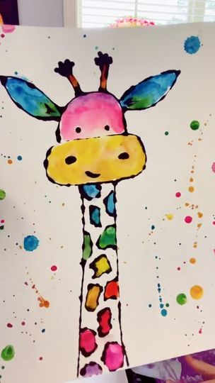 Black Glue Art, Goth Glue, Andrea Nelson Art, Everybody Always, Glue Art, Black Acrylic Paint, School Glue, Clear Glue, The Giraffe