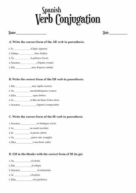 Spanish Regular Verbs, Spanish Verb Tenses, Spanish Irregular Verbs, Spanish Reflexive Verbs, Common Spanish Words, Spanish Verb Conjugation, Beginner Spanish Lessons, Conjugation Chart, Verb Practice