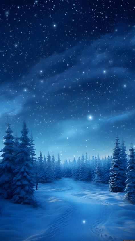 Captivating snowscape wallpapers showcasing winter's palette. Wallpaper Iphone Snow, Snowy Night Aesthetic, Snow Forest Background, Snowy Mountains Aesthetic, Blue Winter Wallpaper, Snowy Castle, Snowy Wallpaper, Winter Night Sky, Winter Wonderland Background