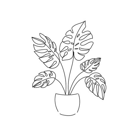 Pinterest Widget, Plant Doodle, Tree Tattoos, Hand Lines, Ra Ideas, Tree Sketches, Plant Tattoo, Single Line Drawing, Line Art Vector