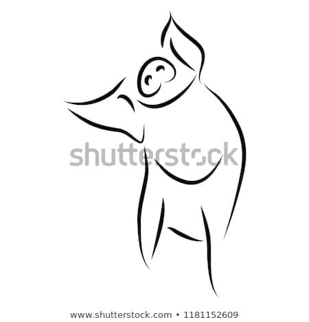 Tiny Pig Tattoo, Pig Logo Design, Pig Hooves, Sheep Logo, Heavenly Creatures, Pig Logo, Flying Pigs, Illustration Simple, Cute Pig