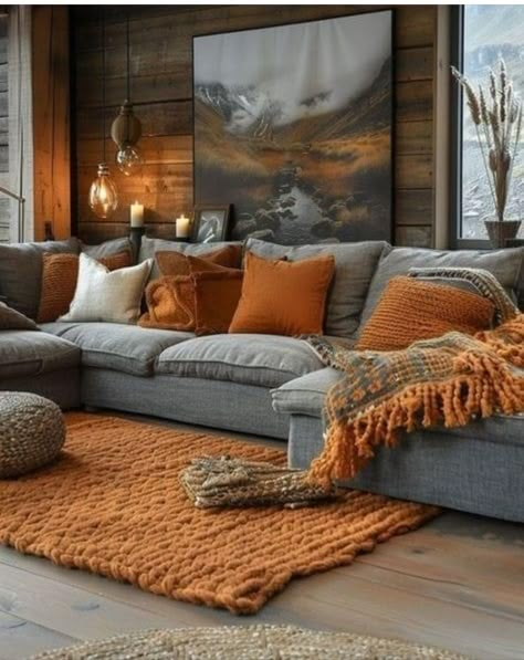 Living Room Decor Brown Couch, Comfy Living Room, Ideas Living Room, Boho Living Room, A Living Room, Ideas Living, Front Room, Cozy Living Rooms, Living Room Inspiration