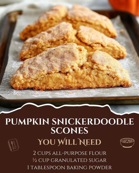 Pumpkin Scones Recipe, Homemade Bisquick, Pumpkin Snickerdoodles, Scones Recipe Easy, Pumpkin Scones, Scones Recipe, Breakfast Sweets, Sweet Pumpkin, Christmas Food Desserts