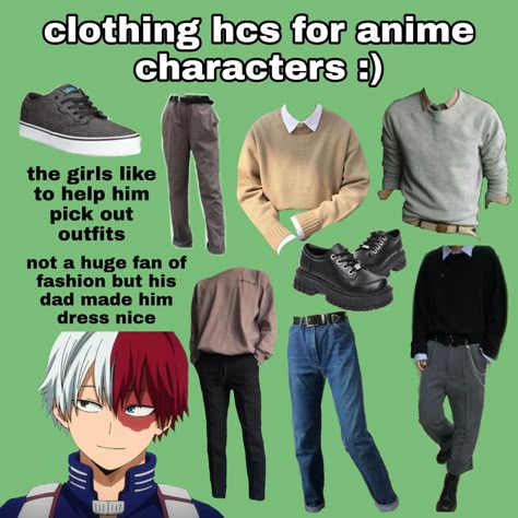 Todoroki Casual Clothes, Todoroki Outfit Ideas, Todoroki Inspired Outfit, My Hero Academia Casual Outfits, Bakugo Outfit Ideas, Character Themed Outfits, Casual Cosplay Anime, Mha Inspired Outfits, Anime Inspired Outfits