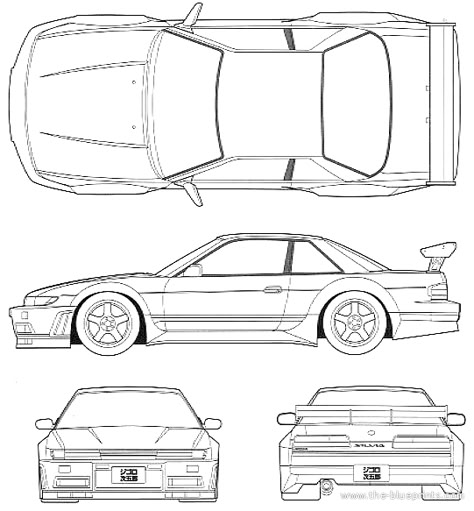 Nissan 240sx S13, S13 Silvia, Paper Model Car, Nissan 180sx, Concept Vehicles Sci Fi, Silvia S13, Honda Crx, Lux Cars, Nissan 240sx