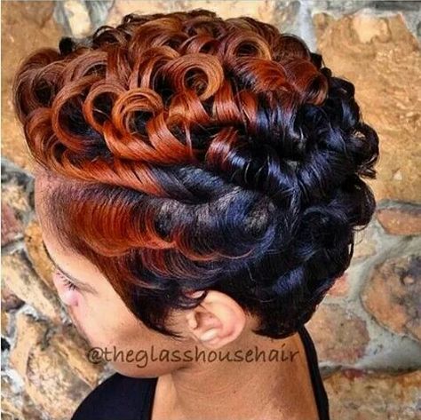 Cute! Sultry Hair, Perm Cut, Barber Cut, Afro Beauty, Hair Glam, Black Hairstyle, Cut Life, Cut Hairstyles, Hair Girls