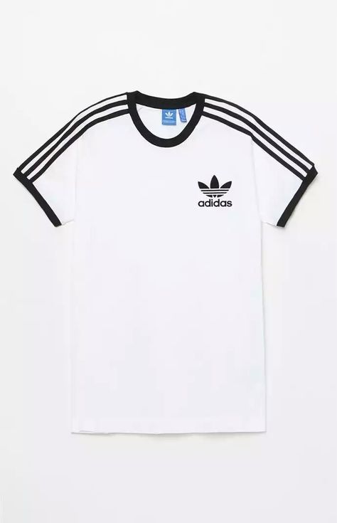 Addidas Shirts, Adidas Clothes, Outfit Black And White, Adidas Outfit, Boyfriend T Shirt, Adidas Shirt, Red Adidas, Men Fashion Casual Outfits, Casual Fall Outfits