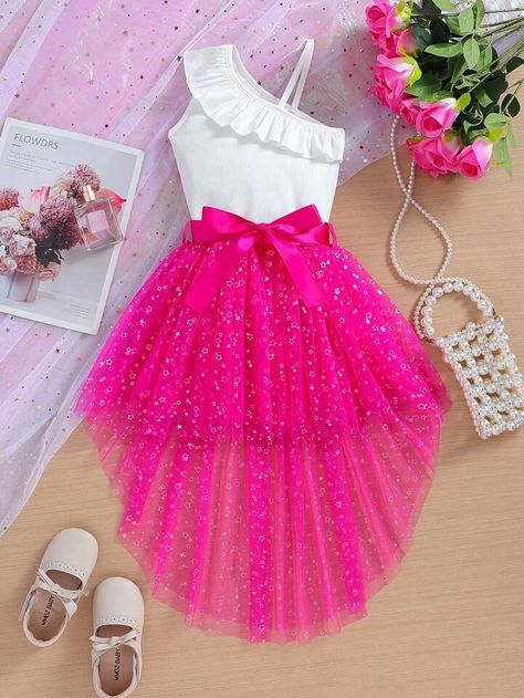 Women's & Men's Clothing, Shop Online Fashion Skirt And Top For Kids, Rose Skirt Outfit, Skirt Outfits Summer, Kids Dress Collection, Skirt Two Piece, Rose Skirt, Sparkle Dress