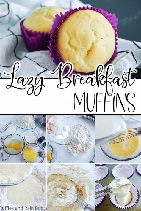 Fast Muffins Easy, No Baking Powder Muffins, Easy Vanilla Muffin Recipes, Vanilla Breakfast Muffins, Easy Vanilla Muffins, Vanilla Muffins Recipe Easy, Easy Muffin Recipes 4 Ingredients Simple, Basic Muffin Recipes Easy, Easy Muffin Recipes 4 Ingredients