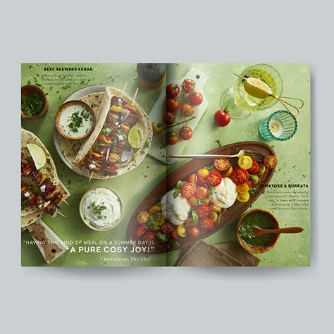 GOURMET 'Tis the Summer! | DEP Magazine :: Behance Magazine Typography Layout, Catering Menu Design, Food Magazine Layout, Magazine Typography, Food Editorial, Seafood Menu, Menue Design, Marley Spoon, Photography Food Styling