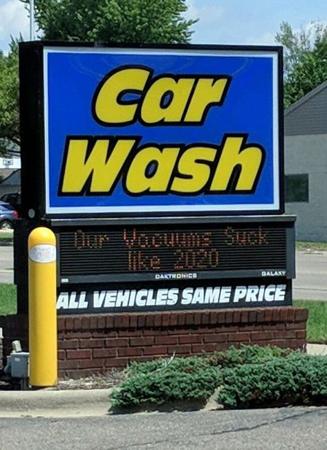 Car Wash Signs, Car Wash Sign, Car Wash Services, Phd Graduation, Odd Stuff, High School Yearbook, Senior Quotes, School Yearbook, Car Humor