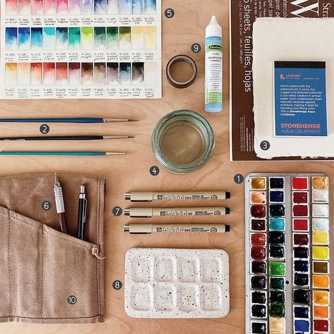 Check out this blog post where I share some of my favorite watercolor supplies (with links!) that I use almost every day! Repurpose Glass Jars, Travel Art Kit, Watercolor Supplies, Watercolor Kit, Travel Painting, Watercolor Palette, Diy Watercolor, Plein Air Paintings, Watercolor Pencils