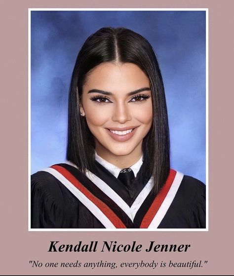 Celebrity Yearbook Photos, Kendall Jenner Icons, Kendall Jenner Face, Celebrity Yearbook, Yearbook Pictures, Passport Pictures, Prom Eye Makeup, Inspirational Love Quotes, Yearbook Photos