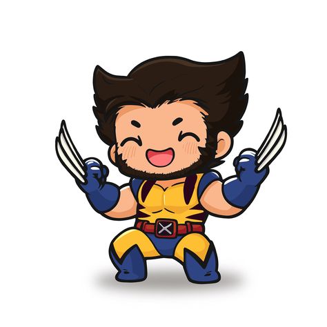 Baby Wolverine, Wolverine Deadpool, Deadpool Marvel, Logan Wolverine, Deadpool Wolverine, Marvel Deadpool, Heart Of Gold, A Heart, Genshin Impact