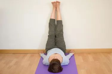 Yoga for Sleep: Poses to Do Before Bedtime | Livestrong.com Yoga Bedtime, Yoga For Better Sleep, Viparita Karani, Tips For Sleeping, Yoga For Sleep, Bed Yoga, 10 Yoga Poses, Back Health, Bedtime Yoga