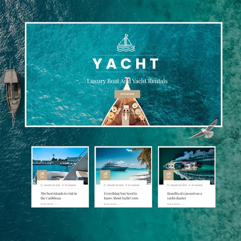 🛥️ Sail in Style with a Custom Luxury Boat & Yacht Rental Website! Ready to take your boat and yacht rental business to the next level? A custom-designed website is the perfect way to showcase your fleet, attract high-end clients, and streamline bookings for your luxury rentals. ✨ Why Choose Us? 🔸 Custom Design that captures the elegance and luxury of your brand 🔸 Easy Navigation for clients to explore yacht options and book with ease 🔸 Mobile-Responsive to ensure a seamless experience on ... Luxury Boat, Rental Business, Yacht Rental, Mobile Responsive, Boats Luxury, Luxury Rentals, Yacht Charter, Luxury Yachts, Sailing