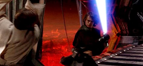 Anakin Vs Obi Wan, Star Wars Gif, Anakin Vader, Anakin And Padme, The Fallen Angel, Star Wars Anakin, Star Wars 2, Hayden Christensen, The Force Is Strong