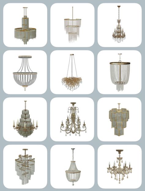 Simmer Sims 4 Cc Chic Furniture, Cc Lights Sims 4, Sims Lighting Cc, Sims 4 Cc Lighting Mod, Chandelier Sims 4, Sims Lights Cc, The Sims 4 Cc Chandelier, Ts4 Rich Cc, Sims House Mods