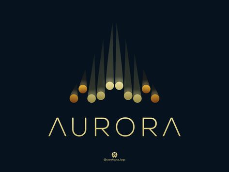 Aurora Logo, Fashion Logo Branding, Logo Design Typography, How To Make Logo, Abstract Logo, Fashion Logo Design, Typographic Design, Cool Logo, Branding Design Logo