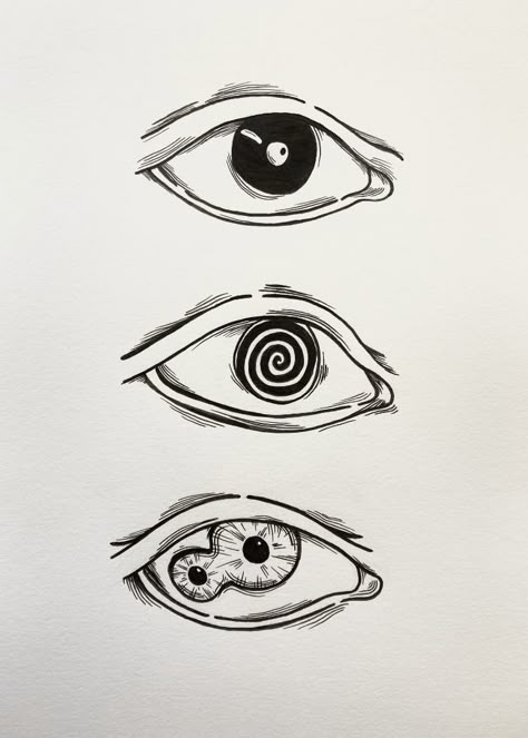 Eye Tattoo Stencil Outline, Dripping Eye Tattoo, Spiral Eye Tattoo, 3 Eyes Tattoo, Demon Eyes Drawing, Simple Eye Tattoo, 3rd Eye Tattoo, Third Eye Illustration, Cmyk Design