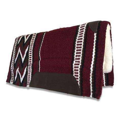 Maroon western saddle pad Red Western Saddle Pad, Morgue Aesthetic, Western Pleasure Saddle, Barrel Racing Tack Sets, Blanket Western, Western Pleasure Horses, Western Horse Saddles, Dream Horse Barns, Western Saddle Pads