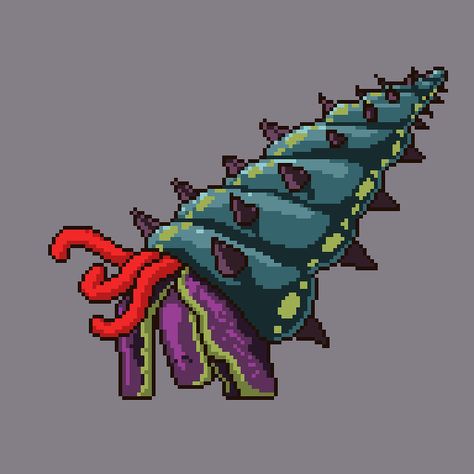 Shellful of tentacles - Imgur Pixel Animation, Cool Pixel Art, Be Irresistible, Pixel Art Characters, Pixel Art Games, Pixel Art Design, His Secret Obsession, Black Lagoon, Animation Reference