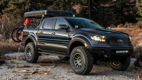 Ford Ranger Camping, Ford Ranger Camper, Ford Ranger Lifted, Overland Camper, Pop Up Truck Campers, Camper Truck, 2019 Ford Ranger, Ford Ranger Raptor, Ford F Series