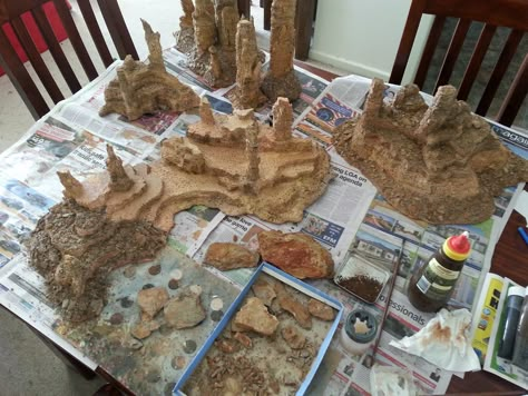 Terrain Building, Desert Terrain, Dnd Diy, Foam Carving, Dnd Terrain, Dnd Crafts, Dnd Mini, Miniature Terrain, Warhammer Terrain