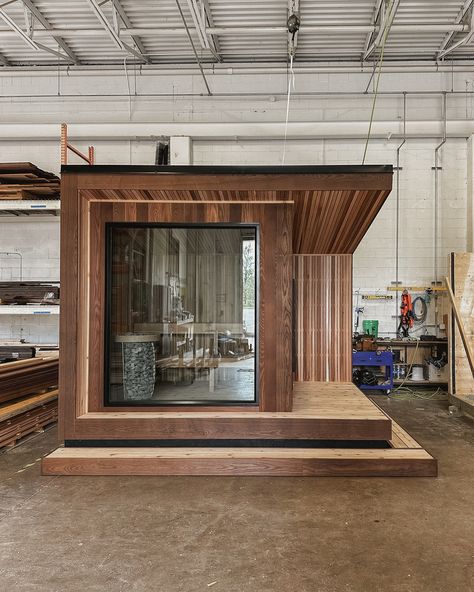 Our 2025 production spots are filling fast. ⏳ If adding the ritual of sauna to your property is on next year’s project list, now is the perfect time to start the design process. Connect with our team to reserve yours at the link in our bio. Pictured: Model 5 Outdoor Sauna in @arborwood.co thermally-modified ash, equipped with a @huumsauna Wi-Fi enabled electric stove, and stunning window wall from @h_window_company. Nordic Sauna, Sauna House, Window Company, Steam Spa, Sauna Design, Outdoor Sauna, Project List, Winter Cabin, Electric Stove