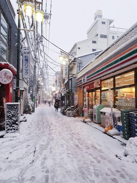 #christmas #japan #cute #kawaii #pinterest #instagram #christmasdecor #japanesecore #beautiful Beautiful Tokyo Streets, Japanese Snow Aesthetic, Japan Snow Aesthetic, Hokkaido Japan Winter, Winter In Seoul, Tokyo In Winter, Tokyo Snow, Snow In Japan, Tokyo Winter