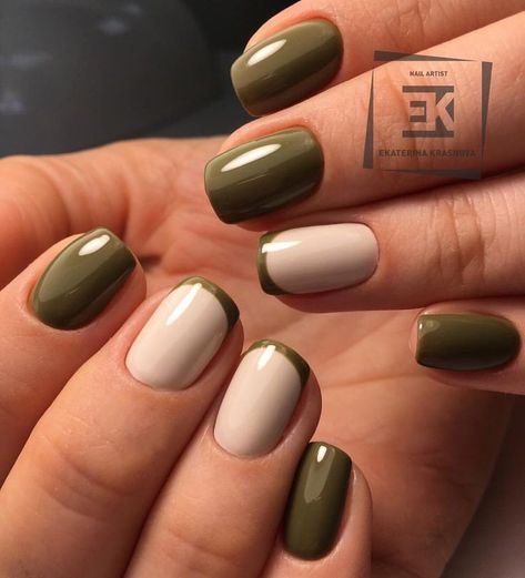 Design Nails Art, Olive Nails, Hello Nails, Fall Gel Nails, Subtle Nails, Simple Gel Nails, Work Nails, Design Nails, Simple Nail