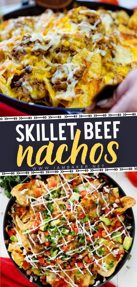 Easy Nachos Recipe Beef, Football Food Appetizers, Nachos Cheese Recipe, Nachos Recipe Beef, Gameday Food, Beef Nachos, Nachos Recipe Easy, Loaded Nachos, Nachos Beef