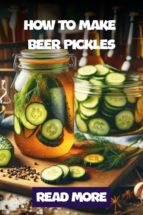 Making beer pickles is an interesting and flavorful twist on traditional pickling. Ready to add a fun twist to your pickling game? Let’s make some beer pickles! This is a super cool way to combine Beer Battered Fish Tacos, Beer Battered Onion Rings, Zucchini Pickles, Making Beer, Mustard Pickles, Homemade Beer, Cooking With Beer, Cucumbers And Onions, Wheat Beer