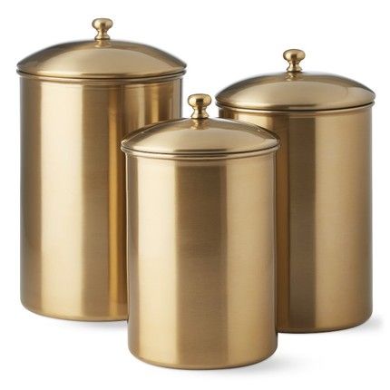 Kitchen Counter Styling, Gold Kitchen Accessories, Kitchen Counter Decor, Gold Kitchen, Gold Designs, Kitchen Canisters, Gold Paper, Paper Towel Holder, Large Kitchen