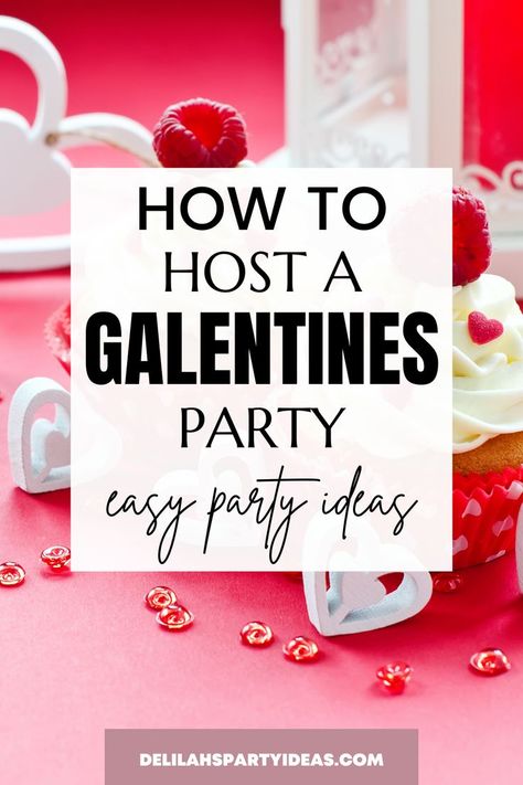 How to host a Galentine's Day Party, easy idea that will help you to host the best party on Valentine's Day Kids Valentine Party, Galentines Day Ideas, Valentine Party Game, Valentine's Day Party Games, Brunch Decor, Valentines Games, Galentines Party, Valentine Gifts For Kids, Valentine's Day Games