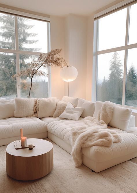 Minimal Living Room, Beige Living Rooms, Apartment Living Room Design, Living Room Living Room, Interior Kitchen, Neutral Living Room, Home Design Living Room, Ideas Living Room, Apartment Decor Inspiration