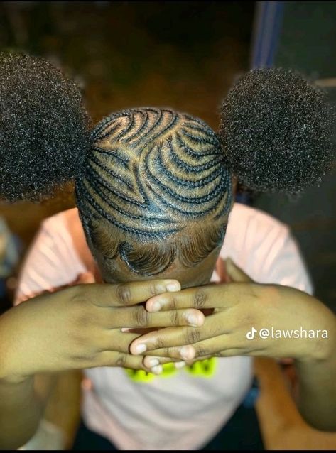 Two Puff Braids Hairstyle, Natural Hairstyle Cornrows, Cornrow Hairstyles For Natural 4c Hair, Two Natural Ponytails, Black Hair Updo Hairstyles Braids, 4c Hairstyles Cornrows, Back To School Hairstyles Cornrow, School Hairstyles For Black Kids, Back To School Cornrow Hairstyles