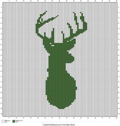 The Faux Menno: Deer Mount crochet graph Free pattern Crochet Stocking Pattern Free, Heart Blanket Crochet Pattern, C2c Graphgan, Cross Stitch Knitting, Deer Blanket, C2c Crochet Pattern Free, Crochet Deer, Graph Patterns, Crochet Graph